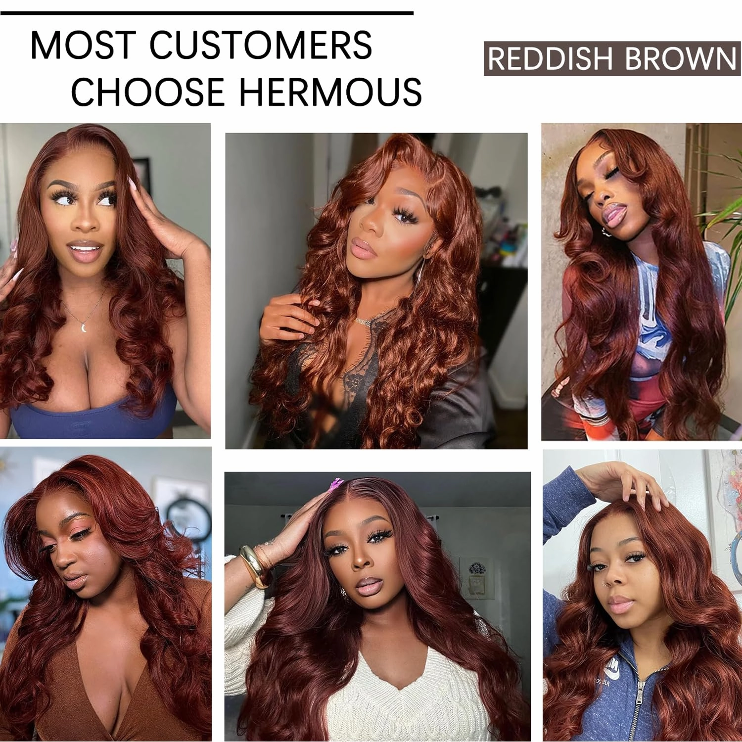 10A Reddish Brown Body Wave Bundles with Closure Human Hair Cooper Red Human Hair Bundles With Closure 16 18 20 16 Free Part Brazilian Body Wave Hair