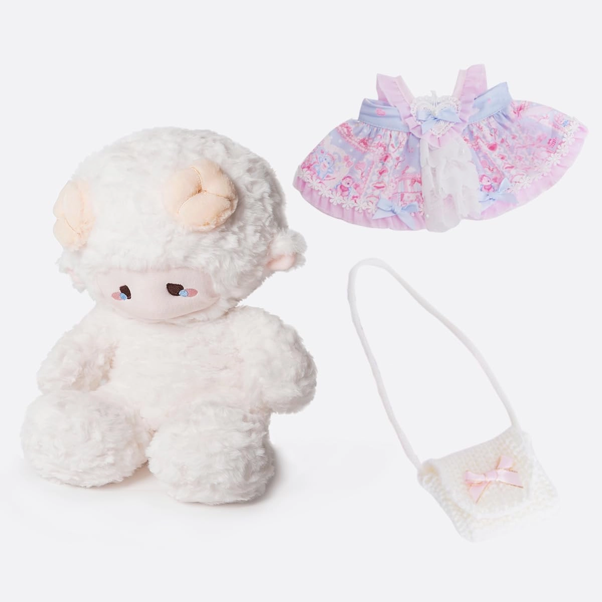 11.4 Inch Sheep Plush Toy, Super Soft Sheep Stuffed Animal, Cute Lamb Stuffed Animal, Gift for Kids and Adults（Pink）