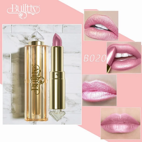 12 Colors Magic Pink Glitter Lipstick Matte Gliter Shimmer Super