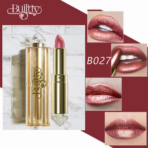 12 Colors Magic Pink Glitter Lipstick Matte Gliter Shimmer Super