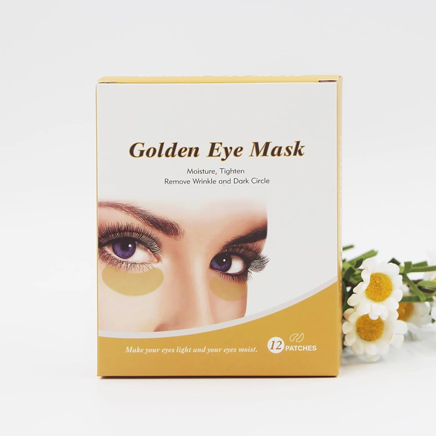 12 Pack Under Eye Patches for Puffy Eyes Treatment, Gold Gel Crystal Collagen Eye Mask – Fades Dark Circles and Puffiness, Relieves Stress, Reduces Wrinkles, and Restores Skin Vitality & Freshness.