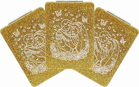 12 Pcs Bridal Wedding Shower Compact Mirror Square Glitter Pu Leather Makeup Mirror Recuerdos De Mis Años Birthday Party Favors