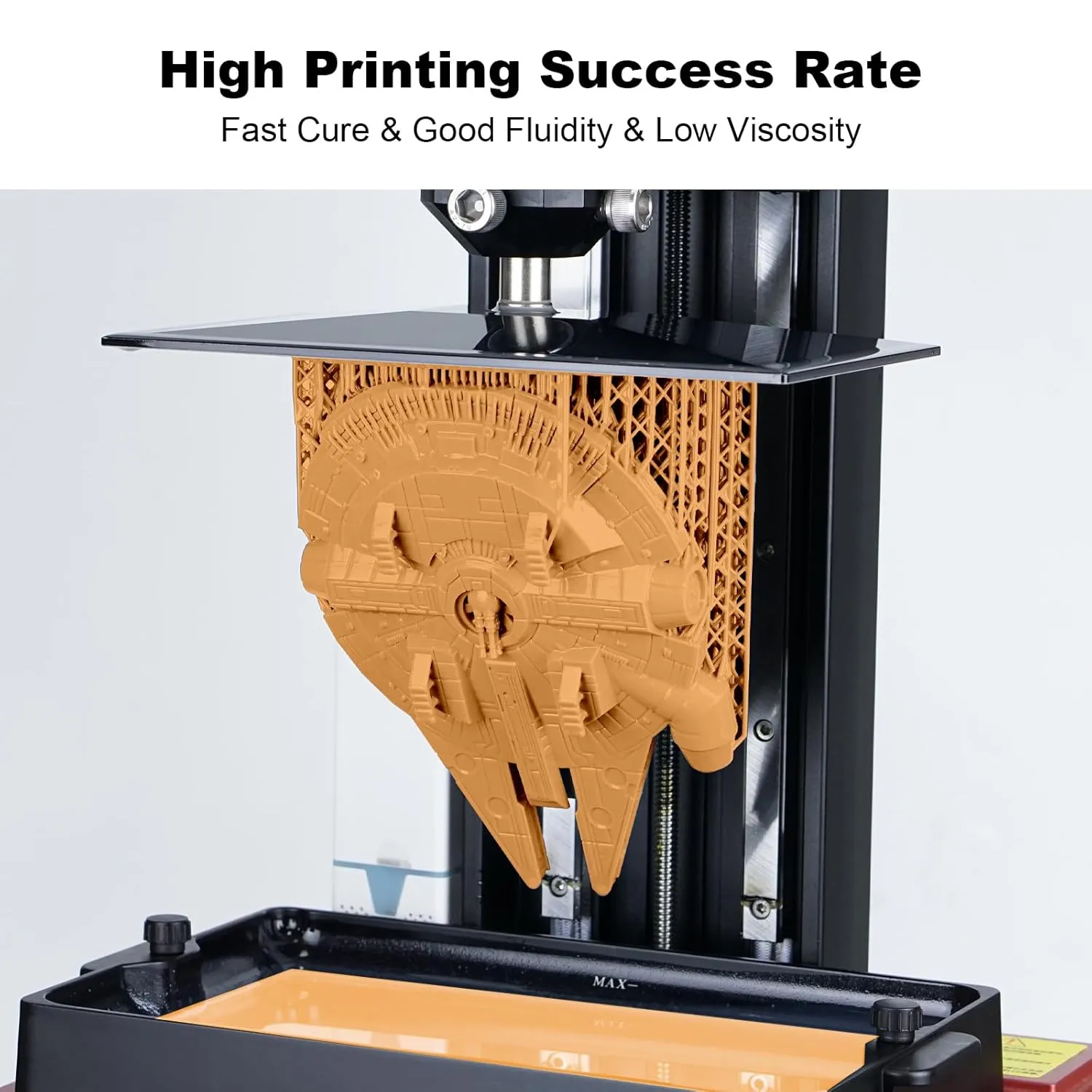 12K Pro Red Wax 3D Printer Resin - RC900, Designed for Highly Detailed Jewelry/ 3D Models, 12K   Performance & Non-Brittle, Print Best with 10K/12K LCD/DLP 3D Printers (RC900 12K Pro, 1kg)