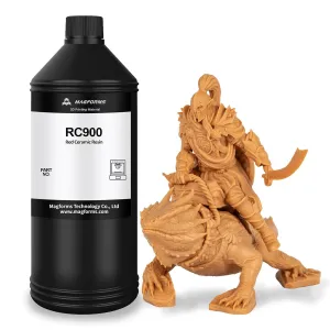 12K Pro Red Wax 3D Printer Resin - RC900, Designed for Highly Detailed Jewelry/ 3D Models, 12K   Performance & Non-Brittle, Print Best with 10K/12K LCD/DLP 3D Printers (RC900 12K Pro, 1kg)