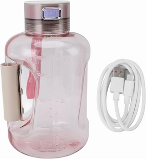 1.5L Hydrogen Water Bottle, 1800ppb Portable Hydrogen Water Generator, Ionizer Bottle Electrolysis in 3 Minutes with Latest SPE PEM Technology for Home Office Travel Daily (Pink)
