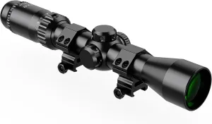 2-7x42 Long Eye Relief Scope Red llluminate Mil-dot Reticle 30mm Tube Diameter Fits Mosin Nagant 1891/30 M39 M44 with Mount Rings