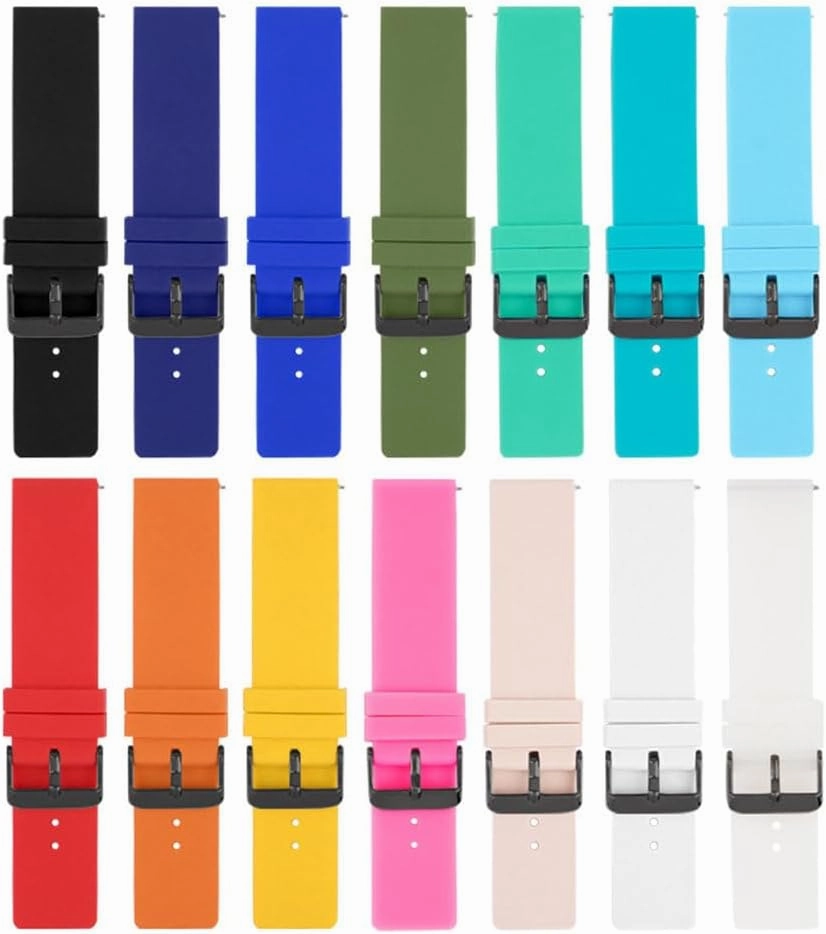 20mm 22mm 24mm Silicone Strap for Omega Soft Rubber Band Candy Color Men Women Replace Bracelet 12/14/16/18mm Watch Accessories