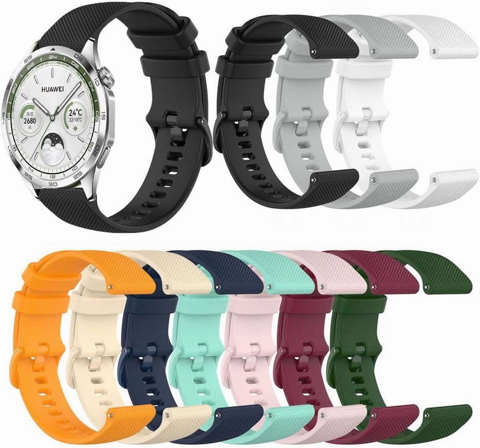 22mm 18mm Silicone Strap For Huawei Watch GT4 Smart watchband Replacement loop Wristband bracelet for Huawei Band GT4 46mm 41mm