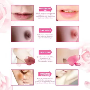 2PCS Pink Privates Intimate Area Cream, Body Creams, Lips & Nipple Cream, Skin Face Body Cream Lips Armpit cream 30ml