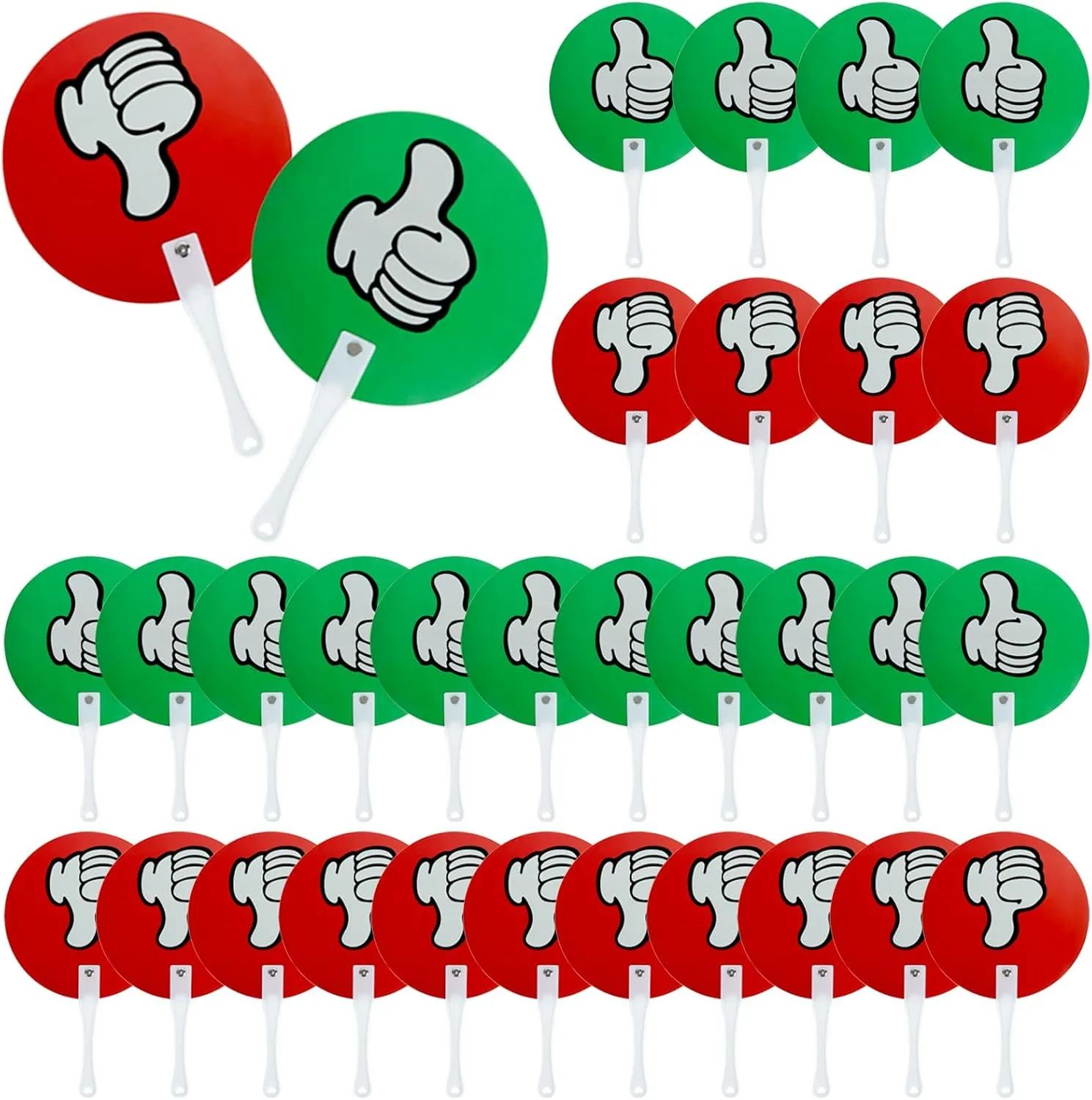 30 Pack Thumbs up Thumbs Down Classroom Voting Paddles Small Group Classroom Supplies Teacher Supplies, Yes or No Classroom Signs Student Supplies