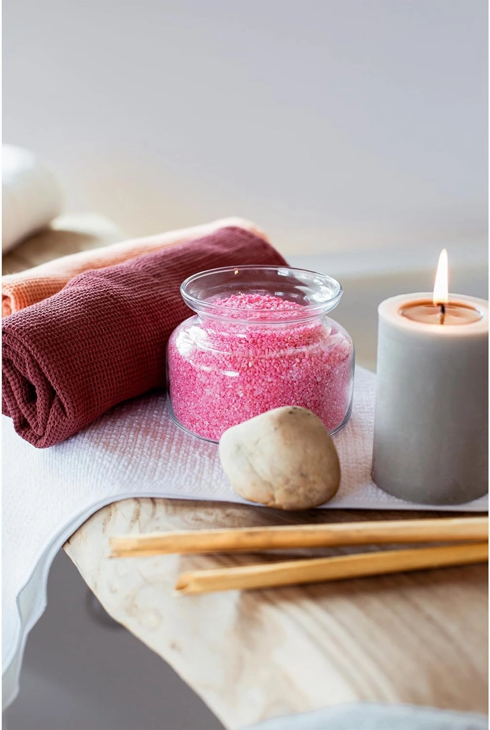 306 Deep Dead Sea Bath Salts Foaming Minerals - Pink Dead Sea Coarse Mineral for Soaking with Lavender Essential Oils, Alternative to Magnesium Flakes and Epsom Salt, Relaxing Bath Products
