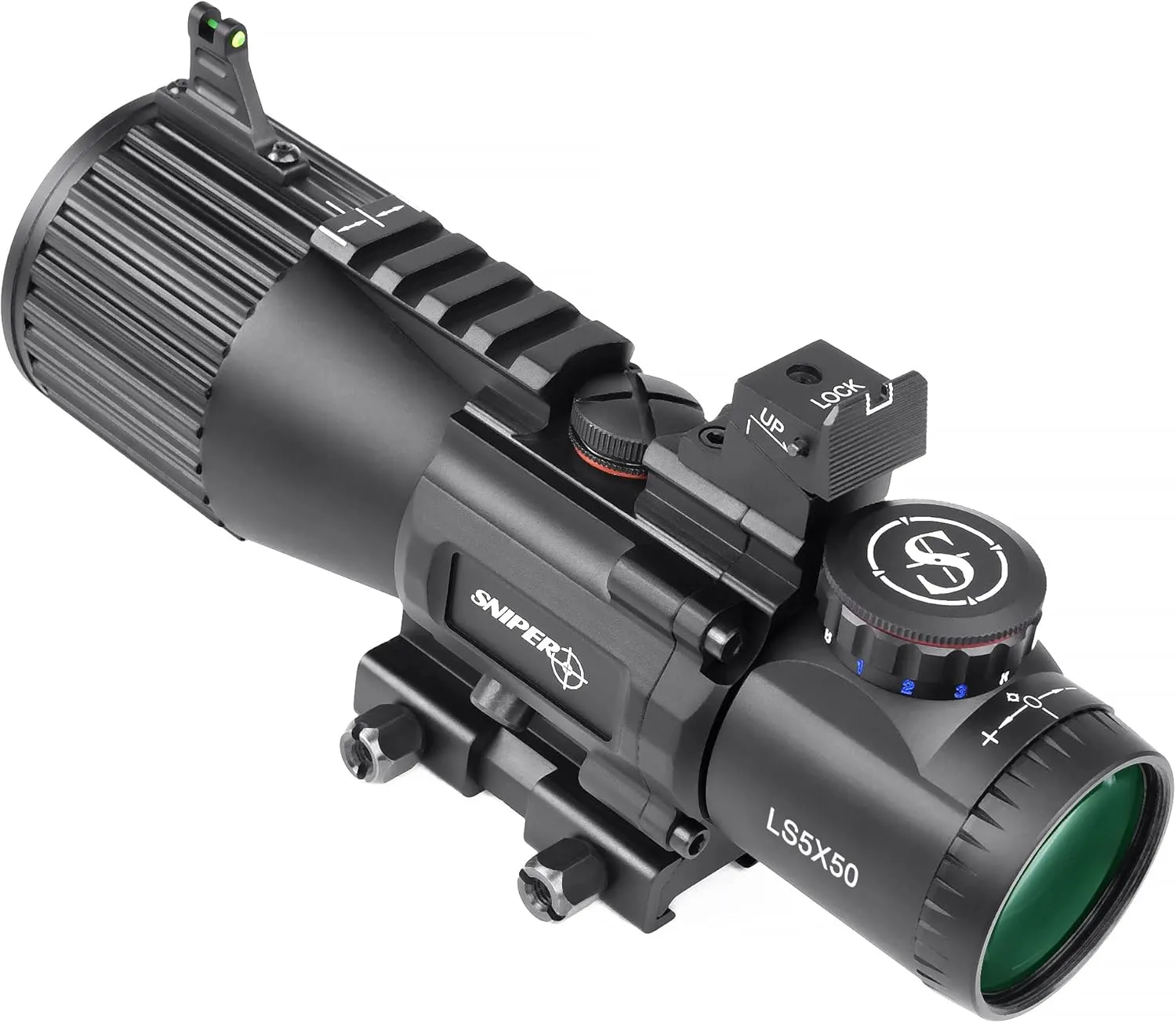 5X50mm Prism Scope GIII LS5X50 Prism Scope with Illuminated Red/Green/Blue Reticle