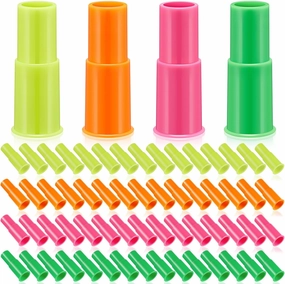 60 Pcs Plastic Whistles Bulk Colorful Siren Whistles Toy Loud Noisemaker Birthday Party Favors Piñata Goodie Bag Fillers Games Prizes Assorted Colored Supplies
