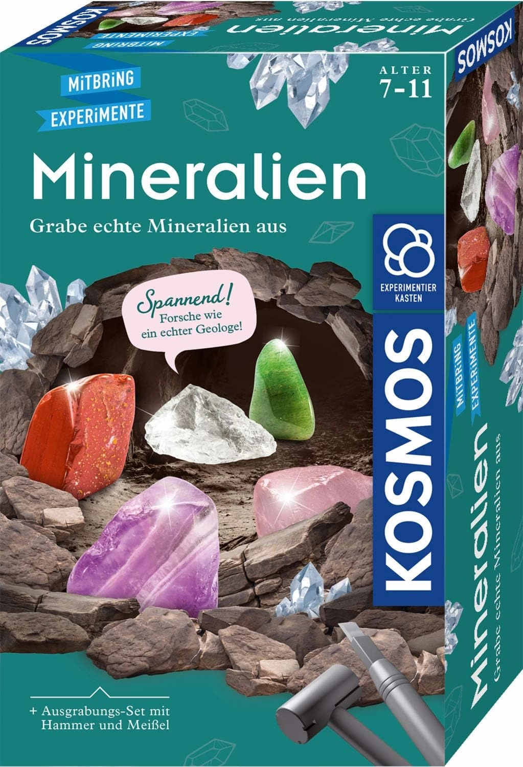 657901 Grabe echte Mineralien selbst aus mit Hammer und Meißel Experiment Set for Children Aged 7 and Over