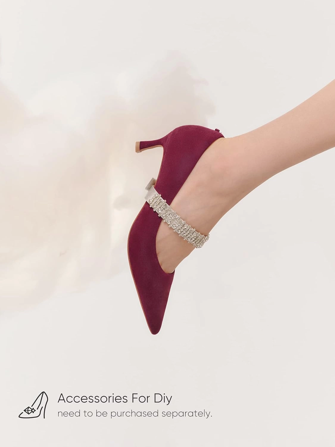 7or9 Nude Heels for Women Comfortable Women’s Pumps Breathable Lambskin White Heels Closed Toe Dressy Prom Heels 2"