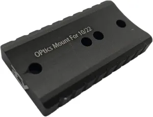 Ade Advanced Optics Red Dot Mounting Plate for Ruger 10/22 FIT meopta, Insight, Eotech MRDS, Vortex Venom/Razor/Viper