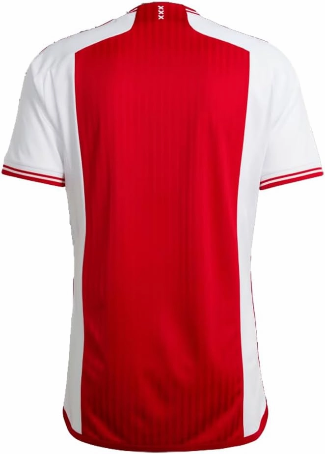 adidas Men's Soccer Ajax 23/24 Home Jersey - A Legacy-Inspired Red and White Jersey with Heritage Front and Center
