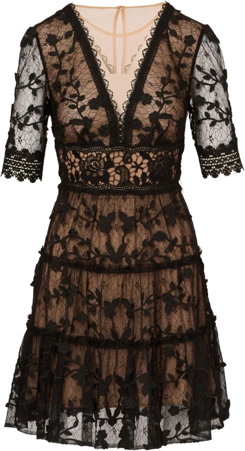 Adrianna Papell Women's Lace Embroidery Dress
