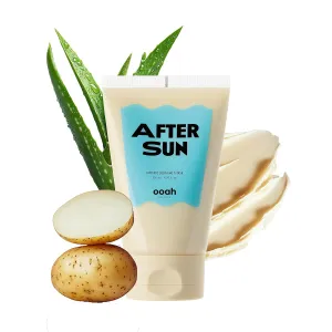 AFTER SUN Soothing Face Mask with Potato, Pink Aloe & Centella | Korean Skincare for Sun-Exposure Relief & Cooling | Deep Hydration & Calming | 120ml 4.05fl.oz