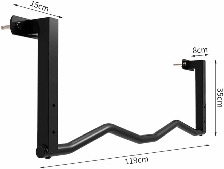 AGYH Wall-Mounted Chin Up Bar, Cross-Beam Aisle Horizontal Bars and Parallel Bars, Suitable for Upper Body Strength Training Support Bar, 119CM, Load 200KG