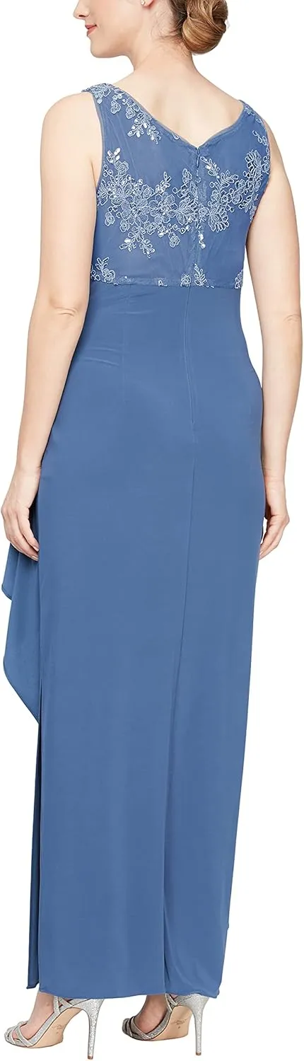 Alex Evenings Women's Empire Waist Bolero Jacket Dress (Petite and Regular Sizes)