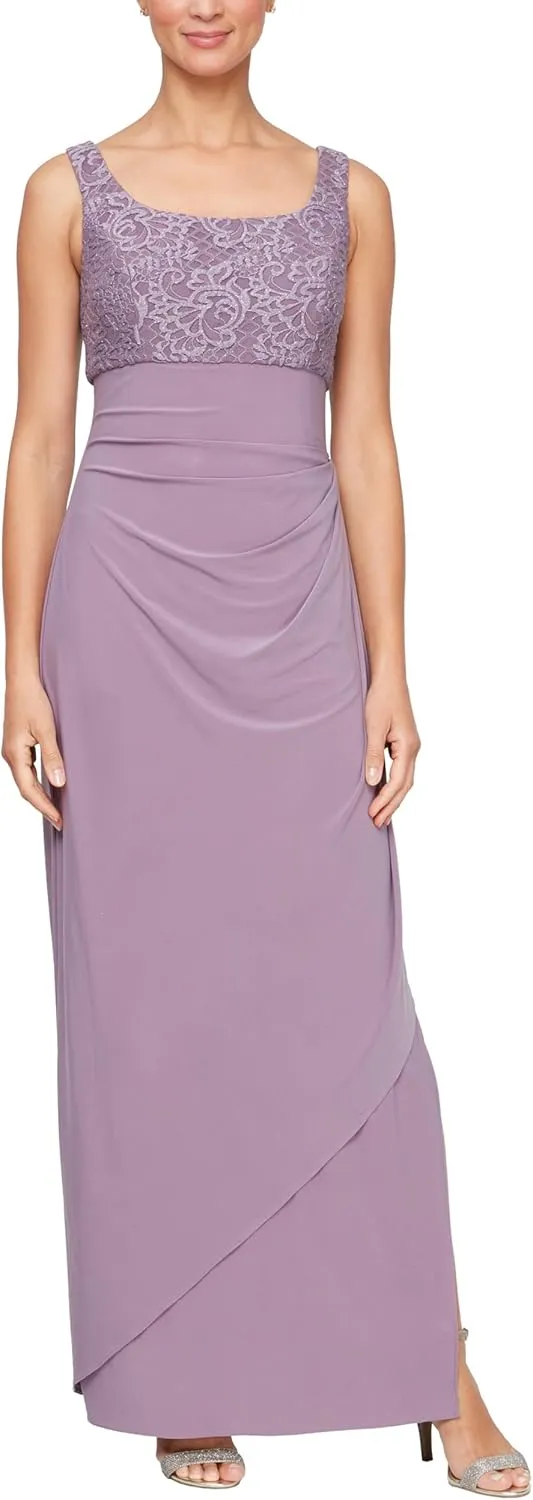 Alex Evenings Women's Empire Waist Bolero Jacket Dress (Petite and Regular Sizes)