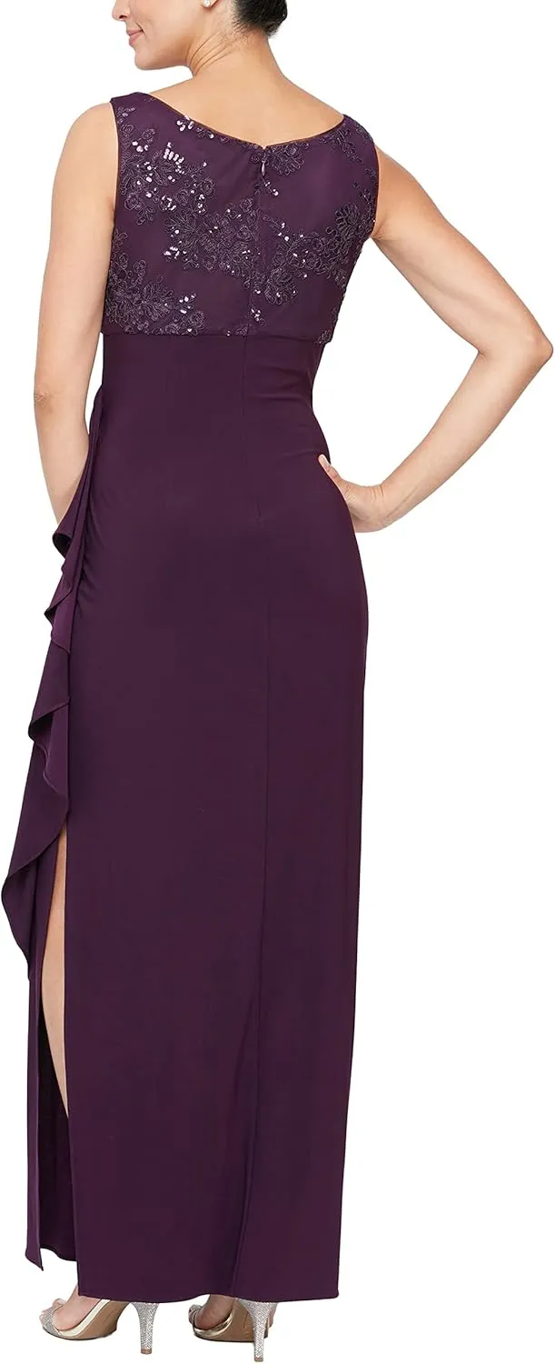 Alex Evenings Women's Empire Waist Bolero Jacket Dress (Petite and Regular Sizes)