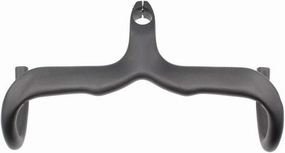 Alfa Pasca Carbon Road Bike Integrated Drop Bars with Internal Routing, 400x100mm, Black