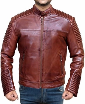 All Weather Fashions for Party Club Red leather jacket