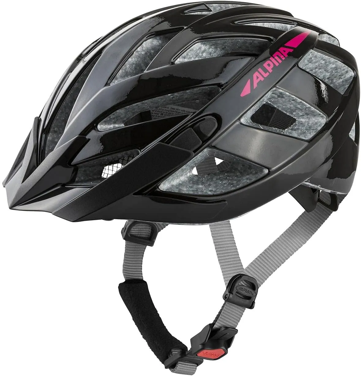 ALPINA Unisex - Adults, PANOMA 2.0 Bicycle Helmet, Black-Pink Gloss, 52-57 cm