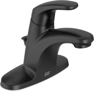 American Standard 7075004.243 Colony PRO Single-Handle Bathroom Faucet, Less Drain, 1.2 GPM, Matte Black