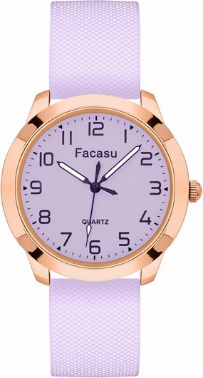Analog Watch for Girls Ladies Women,Waterproof Simple Casual Luminous Dial Quartz Watch with Comfortable Soft Strap Easy to Read for Teen Girls Student Ages 12 