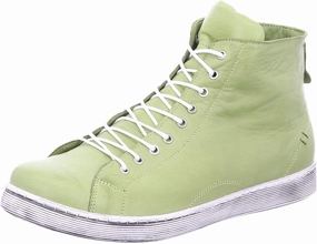 Andrea Conti Lace-Up Boots 0341500 High-Top Trainers Lace-Up Boots, Green, 9.5 Women