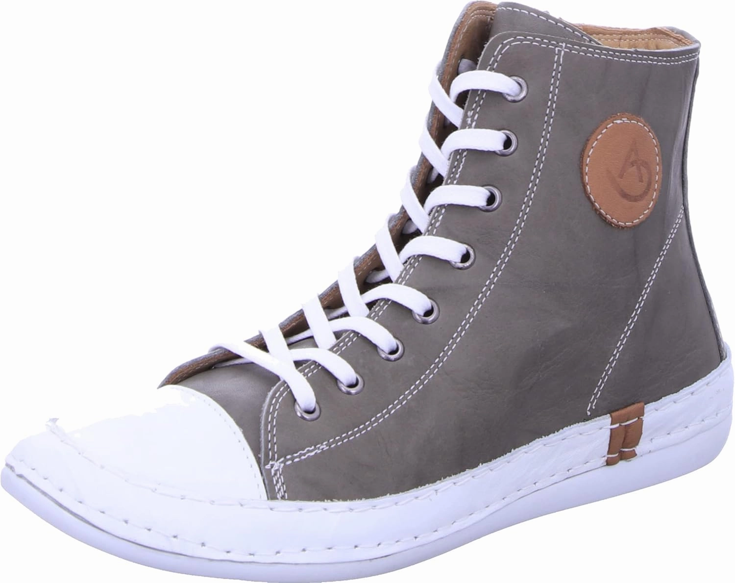 Andrea Conti Women's High Top Trainers, charcoal, 6 Women