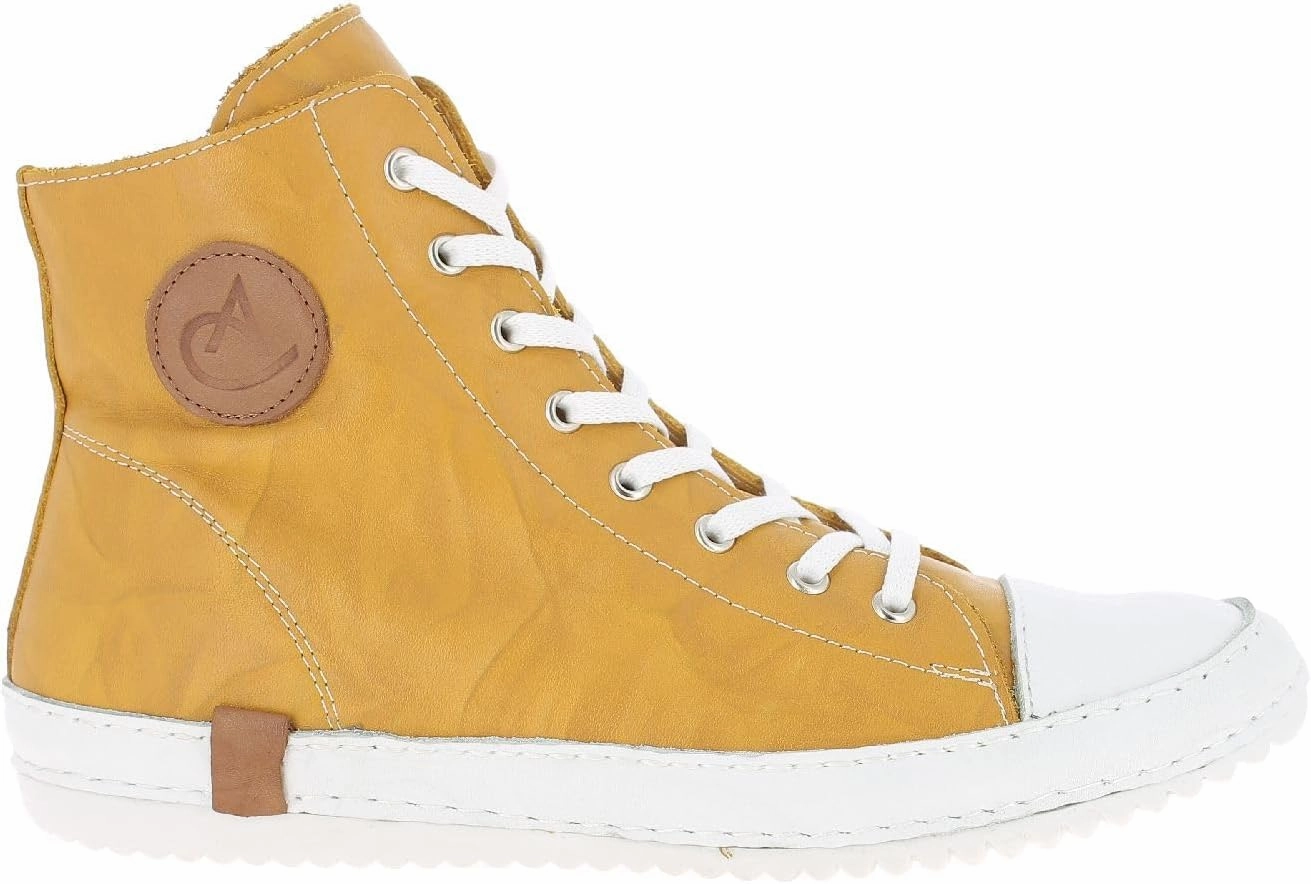 Andrea Conti Women's High Top Trainers, ochre, 7 Women