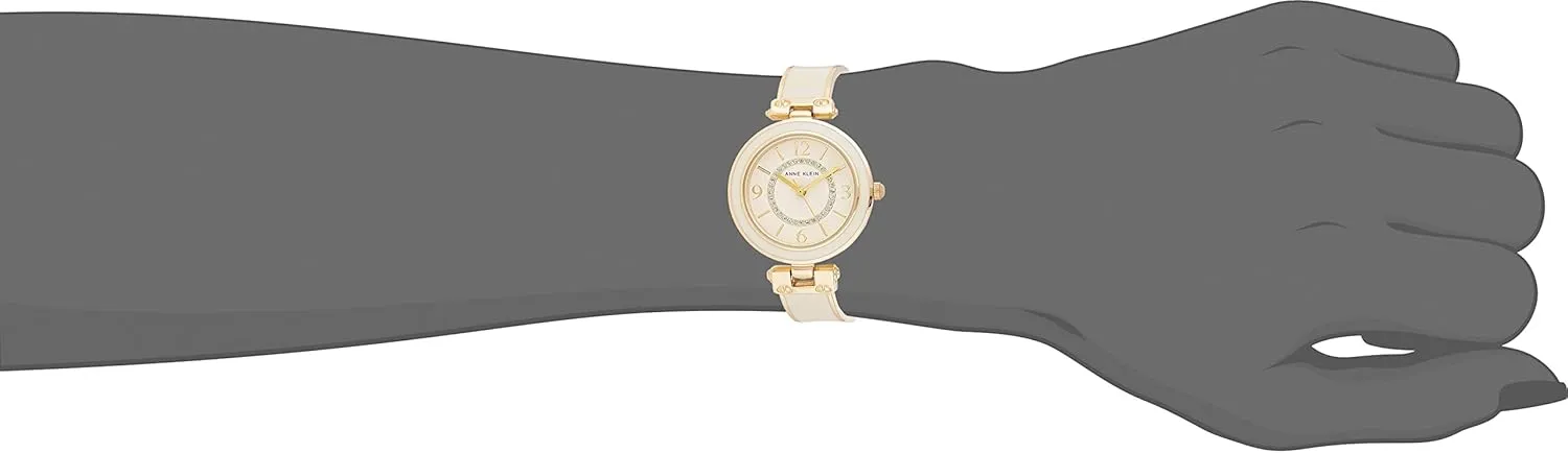 Anne Klein Women's Accented Bangle Watch and Bracelet Set, AK/3296