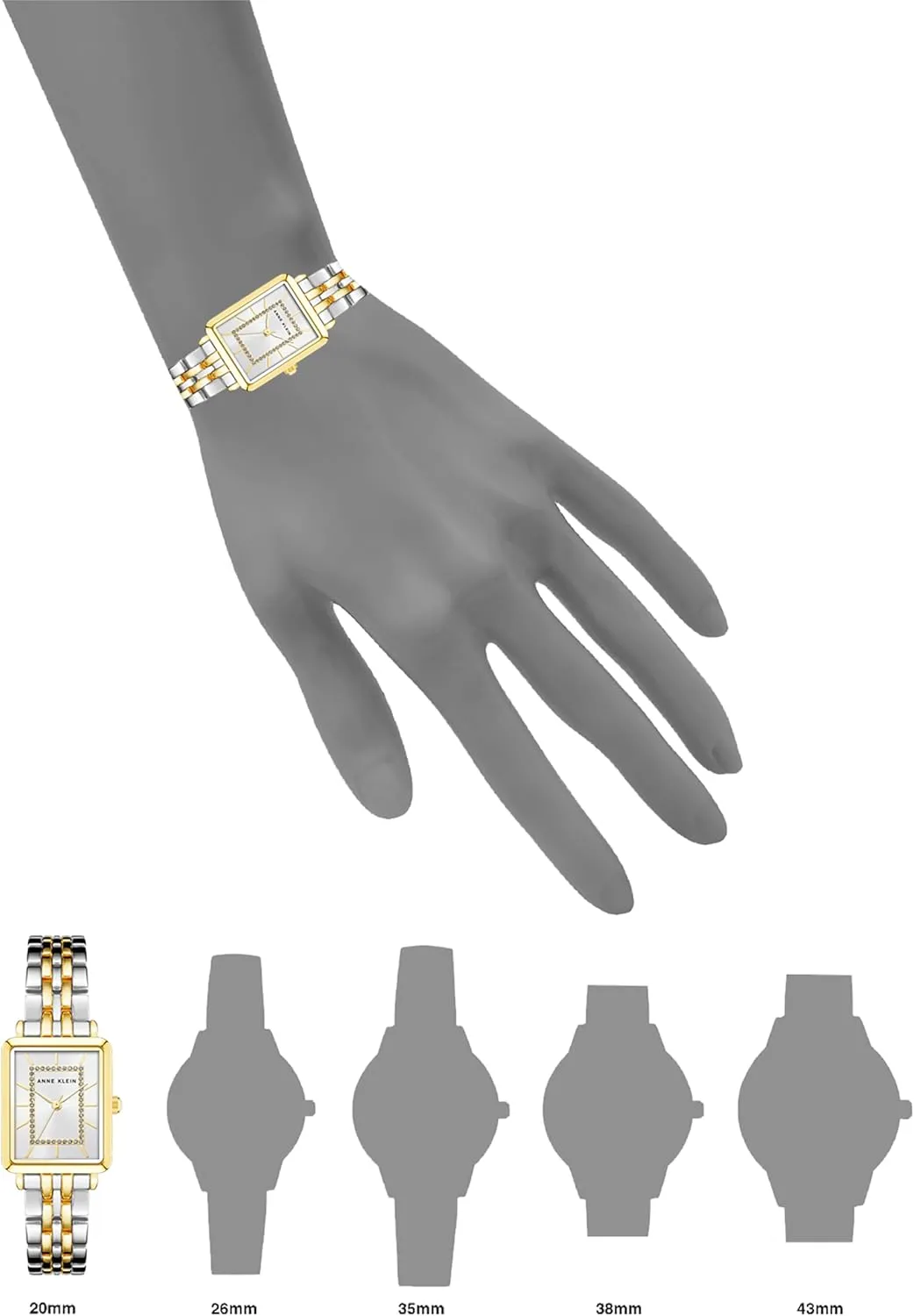 Anne Klein Women's Glitter Accented Bracelet Watch