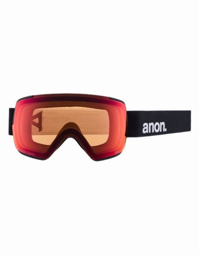 Anon M5s MFI Goggle 2025 | Black w/ Perceive Sunny Red
