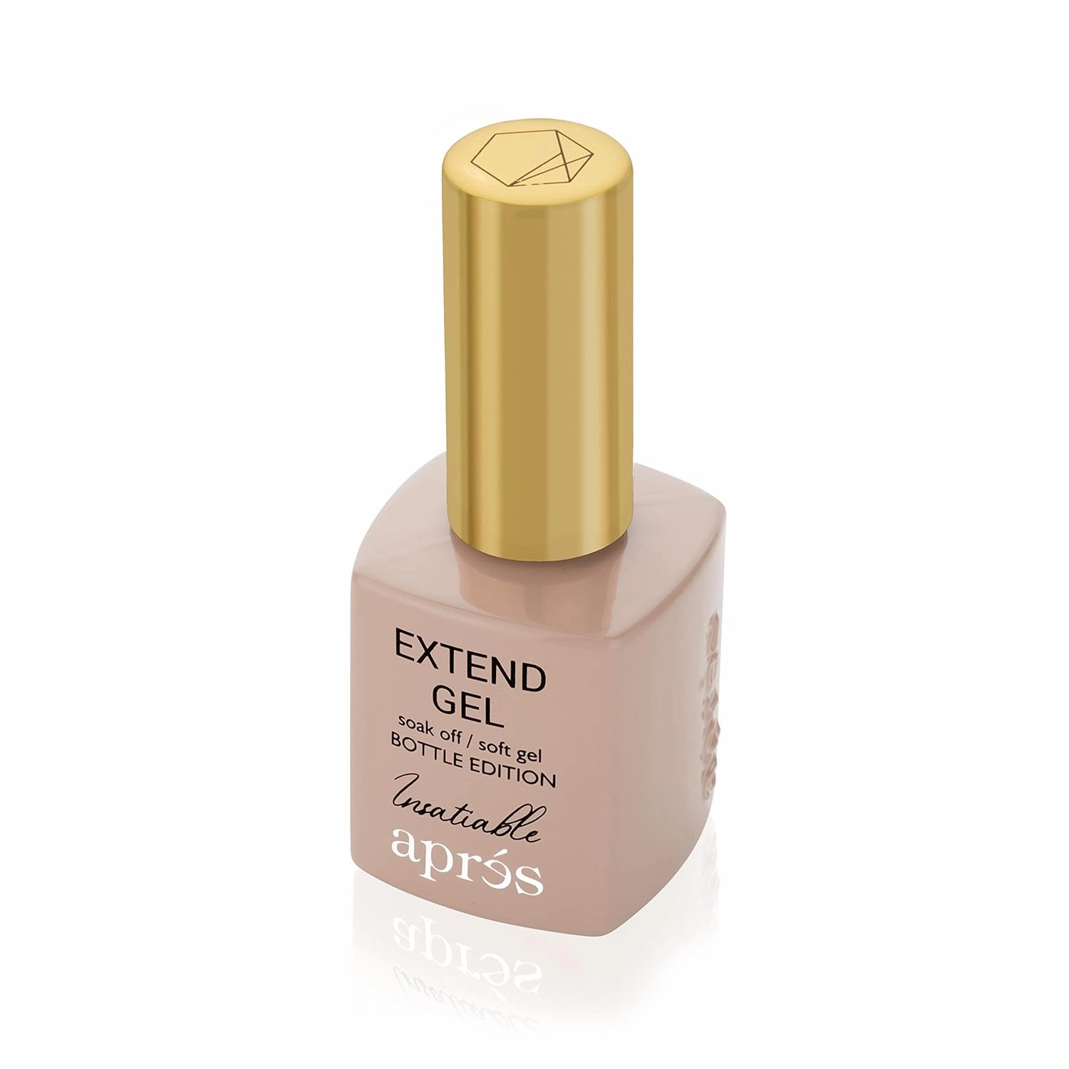 Apres Color Extend Gel Bottle, Gel-X Tips Adhesive, Soak Off UV Soft Gel Builder, Nude Colors (Insatiable, 15 ml)