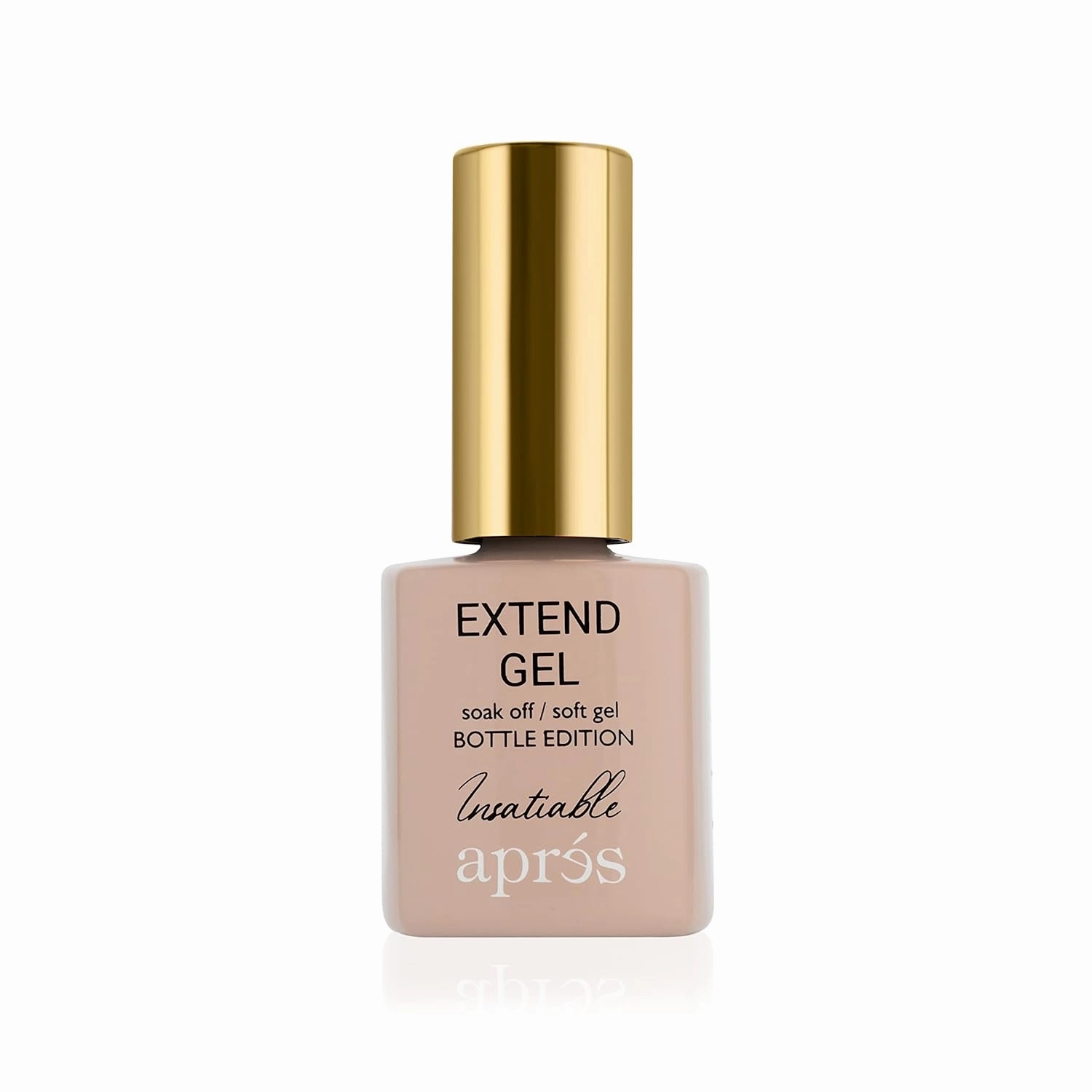 Apres Color Extend Gel Bottle, Gel-X Tips Adhesive, Soak Off UV Soft Gel Builder, Nude Colors (Insatiable, 15 ml)