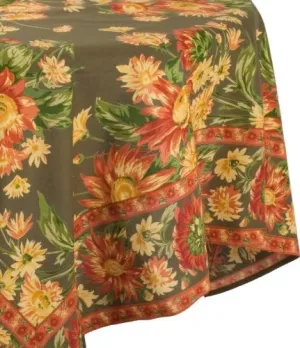 April Cornell 54-Inch by 54-Inch Tablecloth, Marguerite Olive
