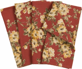 April Cornell Napkins, Dawn Red, Set of 4