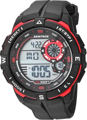 Armitron Sport Men's Digital Chronograph Resin Strap Watch
