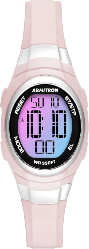 Armitron Sport Women's Digital Chronograph Resin Strap Watch, 45/7034