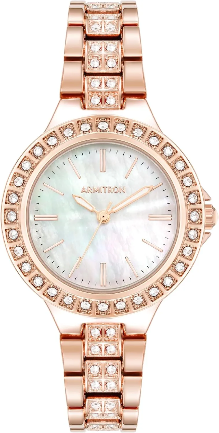 Armitron Women's Genuine Crystal Accented Bracelet Watch, 75-5945