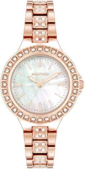 Armitron Women's Genuine Crystal Accented Bracelet Watch, 75-5945