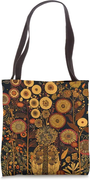 Art Nouveau Flowers, Garden and Floral Nature Art Tote Bag