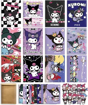 ArtBiz 12 PCS Kawai Poster Set, 11.5x16.5 Wall Art Prints Double-Sided, Cute Anime Poster Room Decor for Bedroom Dormitory