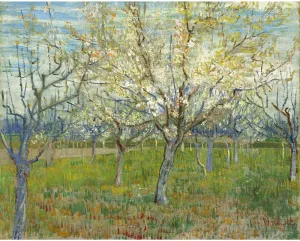 ARTICULOZY Giclee Print Rolled - Van Gogh - The pink orchard - 40x50 Inch Canvas Wall Decor Art Print