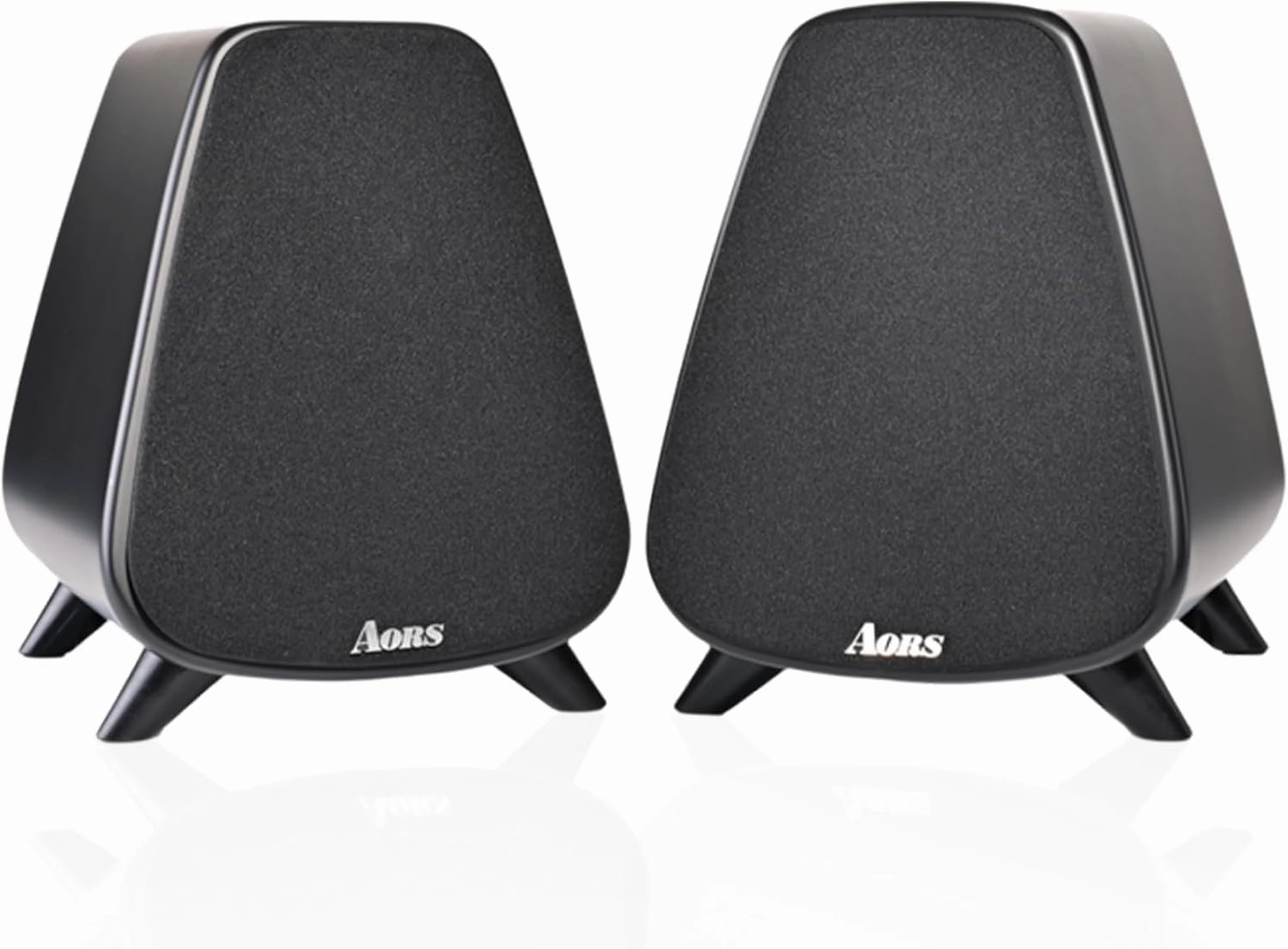 AS31 Active Bookshelf/Desktop Speakers: 80W RMS, Bluetooth 5.3, 3” Woofer, RCA/Optical/SubOut, 2.0 Stereo Sound, Wood Cabinet - for Music, Gaming, Podcasts(Black)